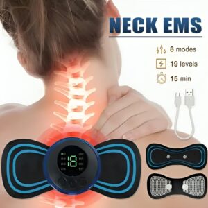 Smart Mini Neck Massager Portable Electronic Stick Double