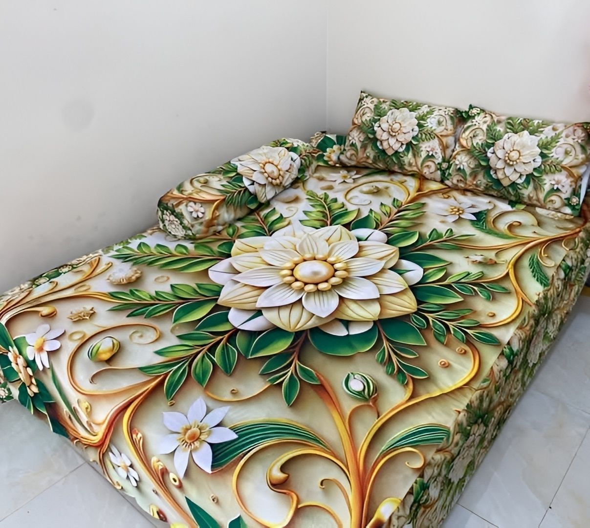 China Premium 3D Design Bed Sheet 7314